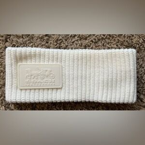 Coach Cream Knitted Headband